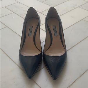 Blue Patent Prada Heels